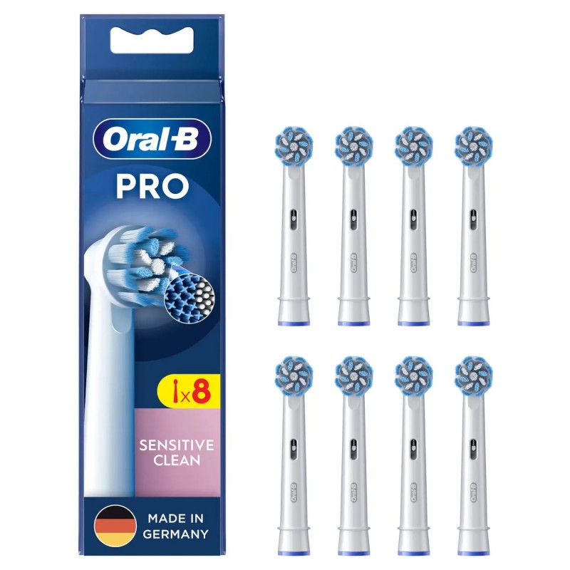 Oral-B Pro Sensitive Clean Replaceable Toothbrush Heads Heads For adults Number of brush heads included 8 White