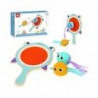 Tooky Toy Arcade Game for Children Wooden Shark Tray + 2 Velcro Fish for Catching