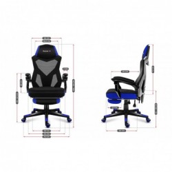 Huzaro Combat 3.0 Gaming armchair Mesh seat Black, Blue