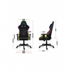 Huzaro Force 6.2 RGB PC gaming chair Bucket (cradle) seat Black