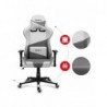 Huzaro Force 6.2 PC gaming chair Bucket (cradle) seat Grey, White