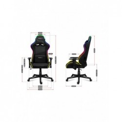 Huzaro Force 6.3 PC gaming chair Bucket (cradle) seat Black, Multicolour