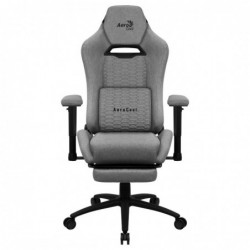 Aerocool ROYALASHGR Premium Ergonomic Gaming Chair Legrest Aeroweave Technology Grey