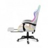 HUZARO FORCE 4.7 RGB White GAMING CHAIR