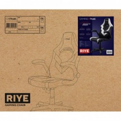 Trust GXT 703W RIYE Universal gaming chair Black, White