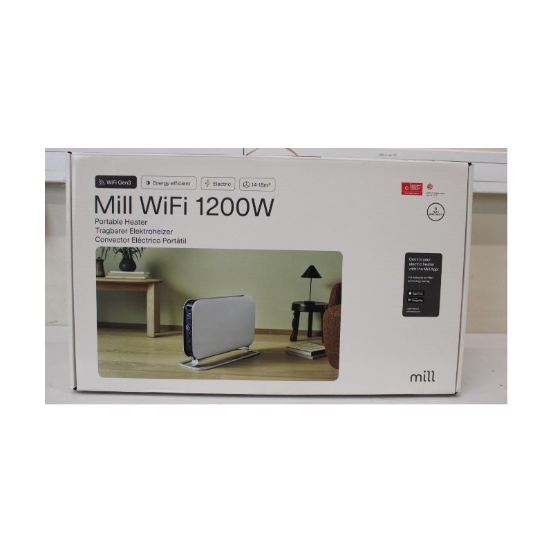 SALE OUT. Mill CO1200WIFI3 GEN3 Convection Heater, 1200W, LED display, white Mill Heater CO1200WIFI3 GEN3 |