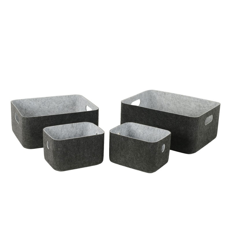 Kast LIDO FELT 36x27xH16cm, tumehall vilt