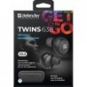 Defender Twins 638 Headset Wireless In-ear Calls/Music Bluetooth Black