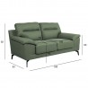 Sofa ENZO 2-seater, green