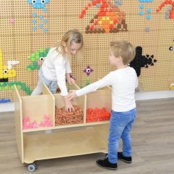 MASTERKIDZ geomeetriliste kujundite kujuliste pulkade komplekt, 64 tk STEM-plaatidele