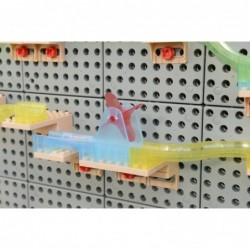 MASTERKIDZ Track Construction Kit for Balls STEM board of 120 elements