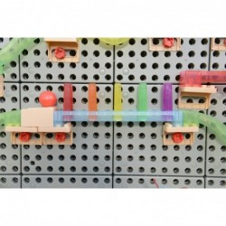 MASTERKIDZ Track Construction Kit for Balls STEM board of 120 elements