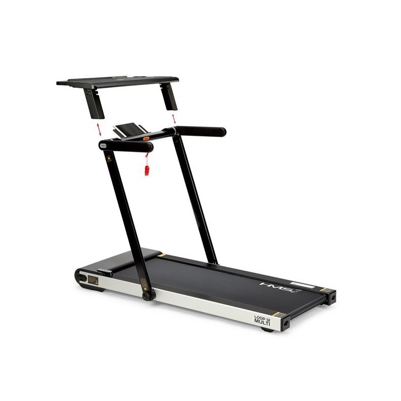 LOOP12 MULTI BLACK ELECTRIC TREADMILL WITH TABLE HMS