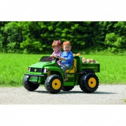 Peg Perego John Deere Double Off-Road Vehicle powered by a 12V Gator HPX battery
