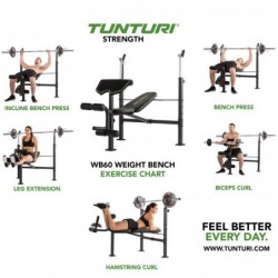 Treeningpink Tunturi WB60 Olympic Width Weight Bench