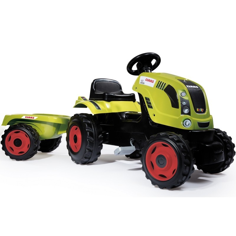 Smoby Tractor For Claas Pedals With Trailer