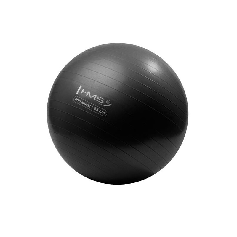 YB02N 65CM BLACK GYM BALL HMS