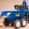 FALK New Holland Pedal Tractor Blue с прицепом от 3 лет