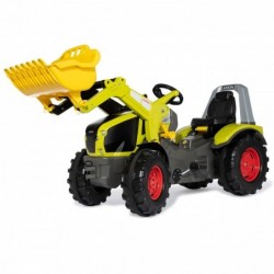 CLAAS X-Trac Premium Педальный тракторный ковш Бесшумные колеса Rolly Toys
