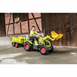CLAAS X-Trac Premium Pedal Tractor Bucket Quiet Wheels Rolly Toys