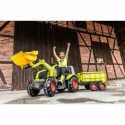 CLAAS X-Trac Premium Педальный тракторный ковш Бесшумные колеса Rolly Toys