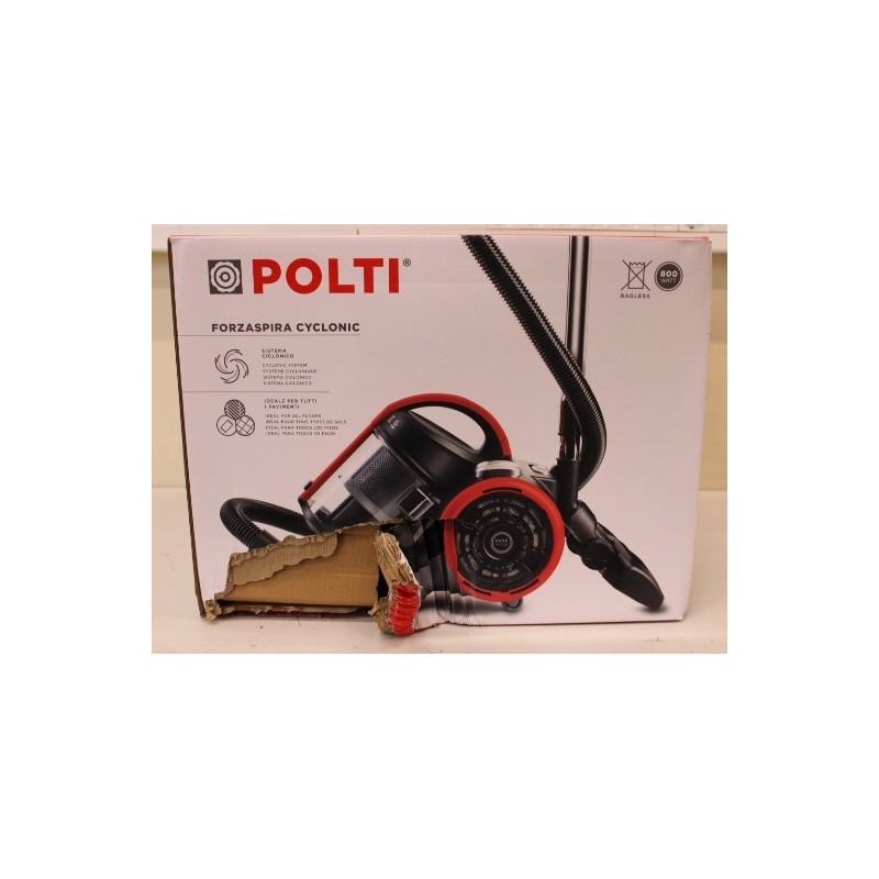 SALE OUT. Polti PBEU0105 Forzaspira C110_PLUS Vacuum cleaner, Bagless, Power 800 W, Dust container 2 L, Working radius 8