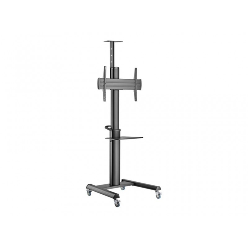 Gembird Aluminum TV floor stand with caster wheels, 37" - 70", black Gembird