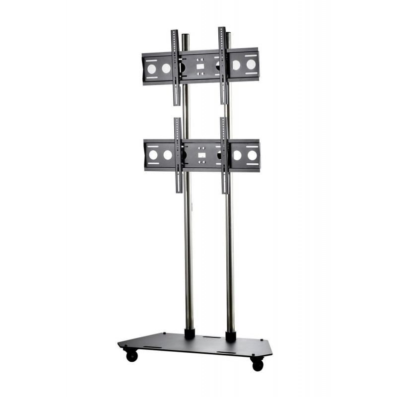 EDBAK Floor stand TR3c-B Flat Screen for Two Screen Trolleys & Stands 42-65 " Maximum weight (capacity) 80 kg |