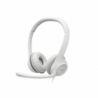 Logitech USB Computer Headset H390 Wired Over-Ear Microphone Noise canceling Off-white