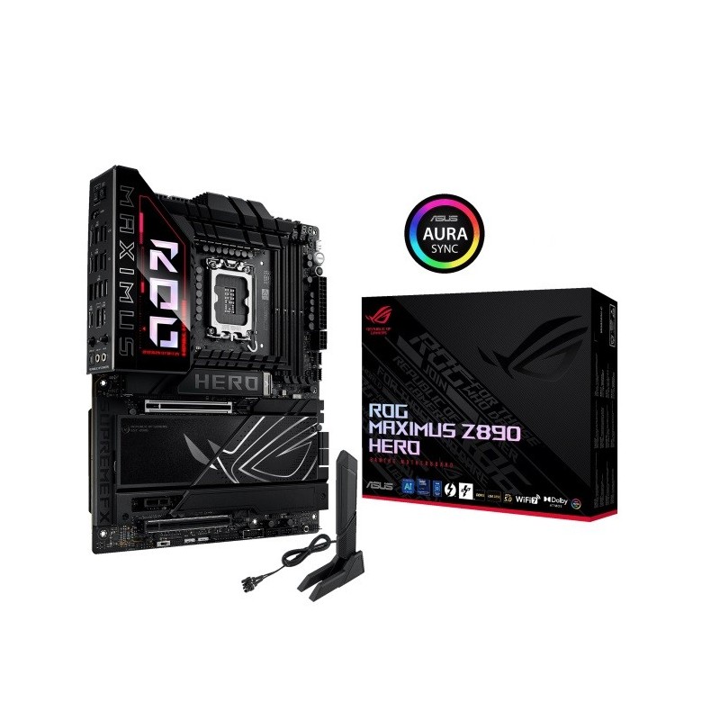 Asus ROG MAXIMUS Z890 HERO Processor family Intel Processor socket LGA1851 DDR5 Supported hard disk drive