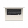 Apple MacBook Air Apple M M3 Laptop 38.9 cm (15.3") 16 GB 512 GB SSD Wi-Fi 6E (802.11ax) macOS Sonoma Beige