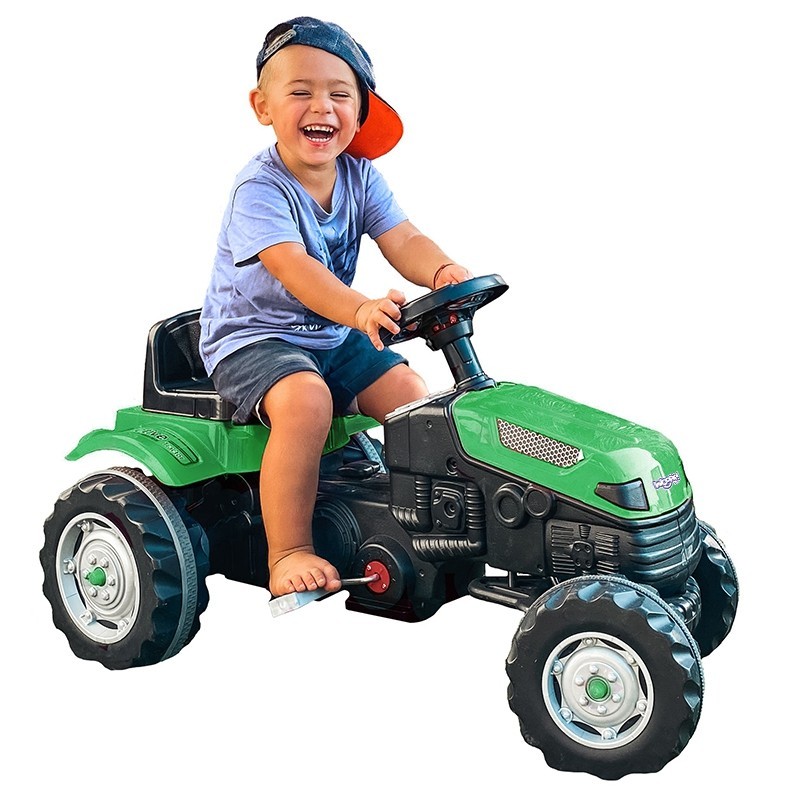 WOOPIE Pedal Tractor Farmer GoTrac Tractor Silent Wheels