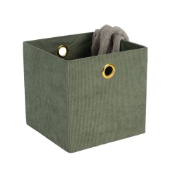 Basket LIDO LEO 30x30xH30cm, green