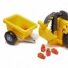 ECOIFFIER Abrick Tractor with Trailer. Movable Spoon. A shovel for children