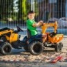 FALK Case IH Backhoe Tractor Orange with Trailer Mobile Bucket from 3 Years