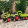 FALK Traktor CLAAS AVEC Roheline pedaalidel koos haagisega alates 3 aastast