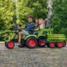 FALK Tractor CLAAS AVEC Green on Pedals with Trailer from 3 Years