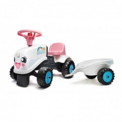 FALK The Rainbow White tractor with a trailer from 1 year