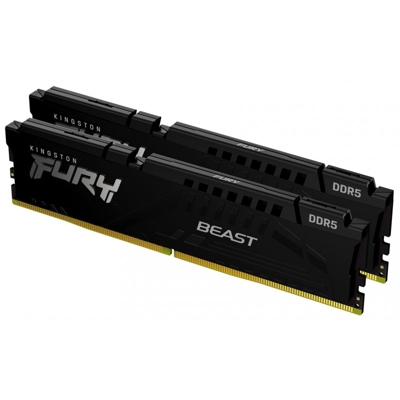 Kingston Technology FURY Beast 32GB 4800MT/s DDR5 CL38 DIMM (Kit of 2) Black