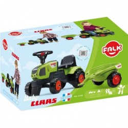 FALK Tractor Baby Claas Axos 310 Green with a trailer from 1 year