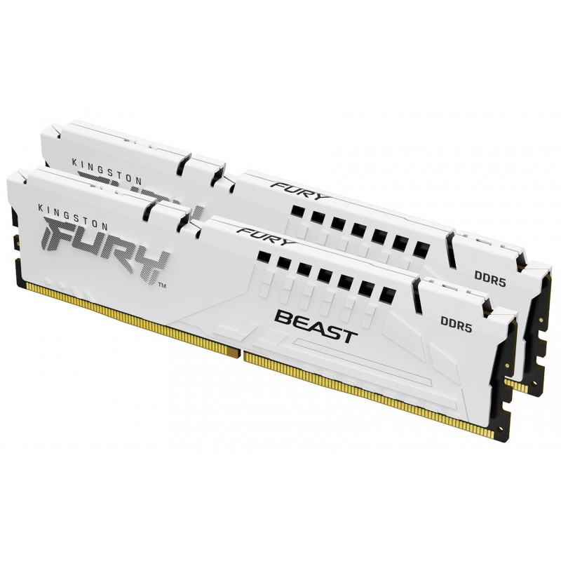 Kingston Technology FURY Beast 32GB 5200MT/s DDR5 CL36 DIMM (Kit of 2) White EXPO