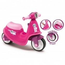 Smoby Pink Ride Roller Silent Wheels Roosa tõukeratas