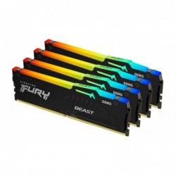 Kingston Technology FURY Beast 128GB 5200MT/s DDR5 CL40 DIMM (Kit of 4) RGB XMP