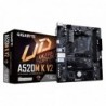 GIGABYTE A520M K V2 Motherboard - Supports AMD Ryzen 5000 Series AM4 CPUs, up to 5100MHz DDR4 (OC), PCIe Gen3 x4 M.2,