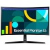 LCD Monitor SAMSUNG LS24D366GAUXEN 24" Business/Curved Panel VA 1920x1080 16:9 100Hz 4 ms Tilt Colour