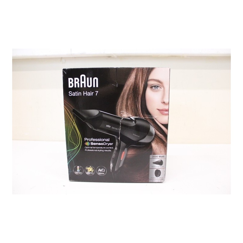 SALE OUT. Braun HD785 Satin Hair 7 SensoDryer Hair Dryer, Black Braun