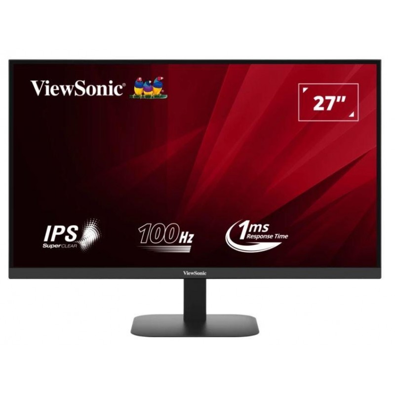 LCD Monitor VIEWSONIC VA2708-2K-HD 27" 4K Panel IPS 2560x1440 100Hz Matte 1 ms Tilt Colour Black VA2708-2K-HD