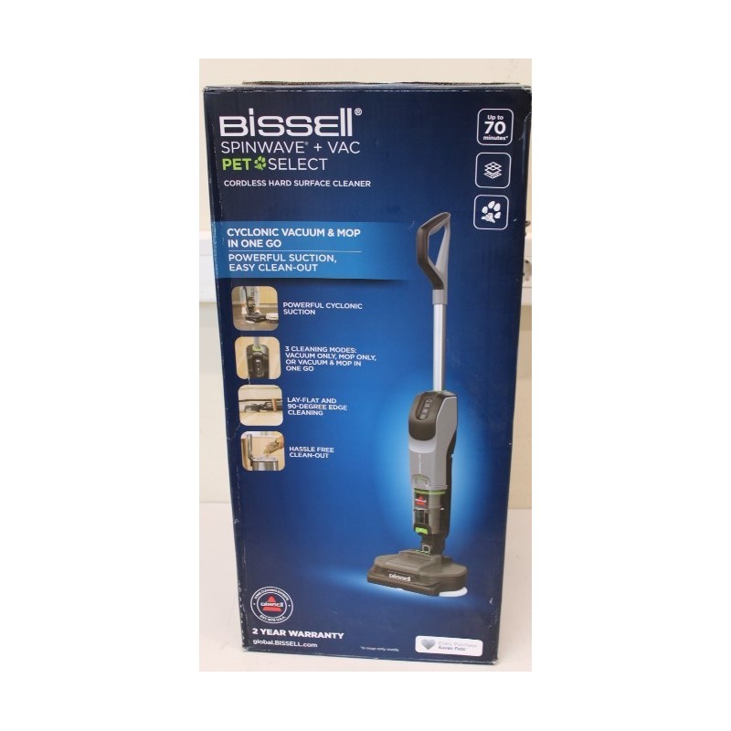 SALE OUT. Bissell SpinWaveu00ae+ Vac PET Select, Cordless Hard Surface Cleaner, Handstick Bissell Hard Surface