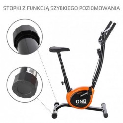 RW3011 BLACK-ORANGE  EXERCISE BIKE ONE FITNESS 