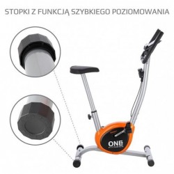 RW3011 SILVER-ORANGE  EXERCISE BIKE ONE FITNESS 